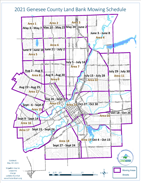 2021 Mowing Map & Schedule